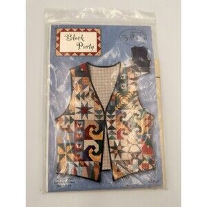 My Time Block Party Patchwork Quilt Vest Sewing Pattern MT308 Uncut Sizes 6-24